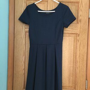 Navy Short Sleeve Dress